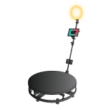 Guests using a 360 video booth